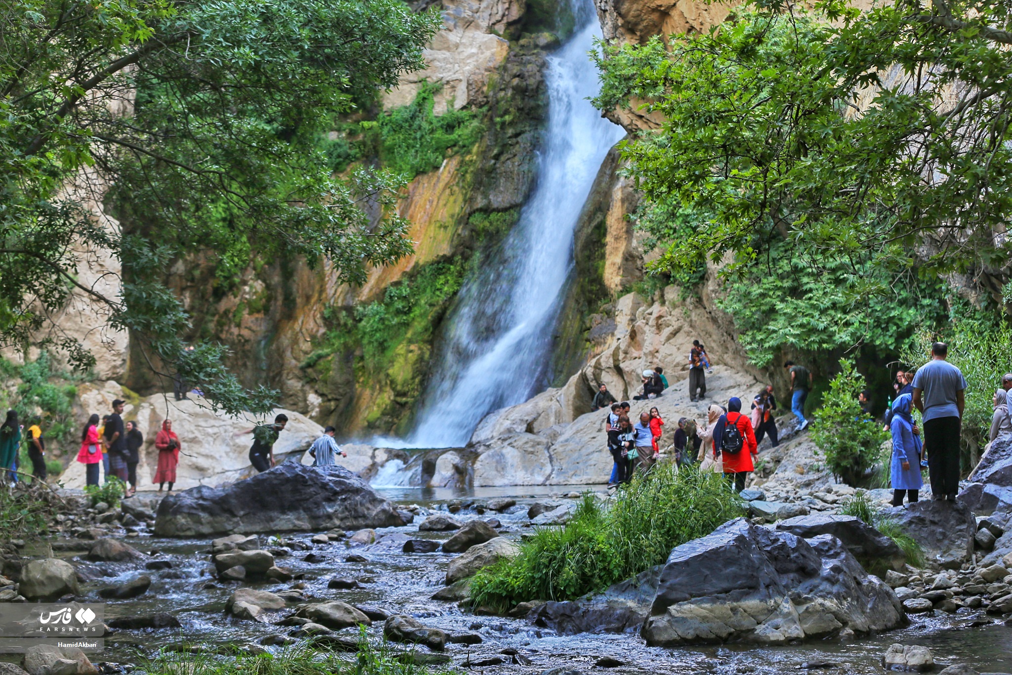 مسیر دسترسی آبشار شلماش