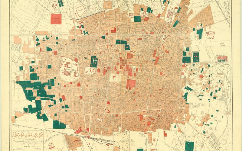 نقشه تهران قدیم
